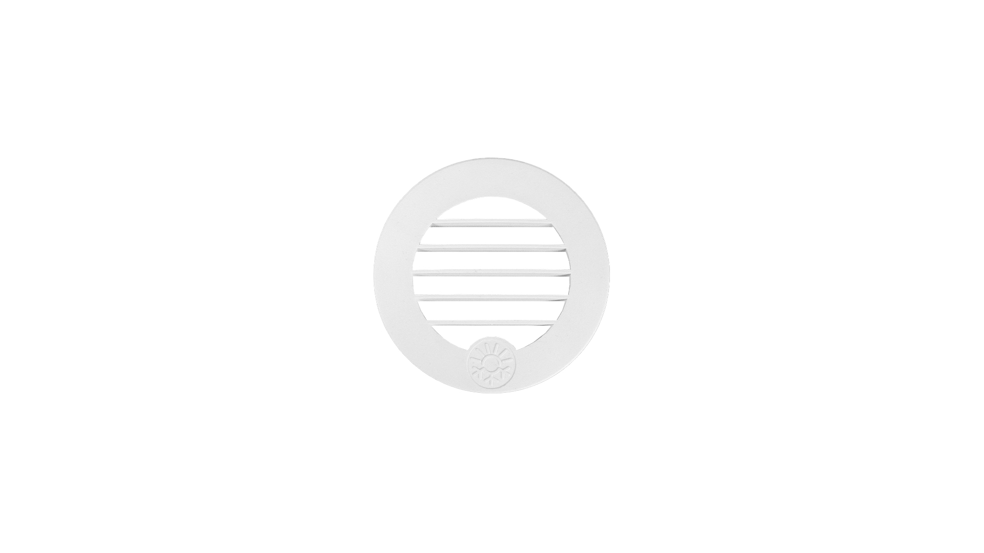 Grille — Ø 60 mm 30° / Color: White / For Flange: ATR2-FD60-W